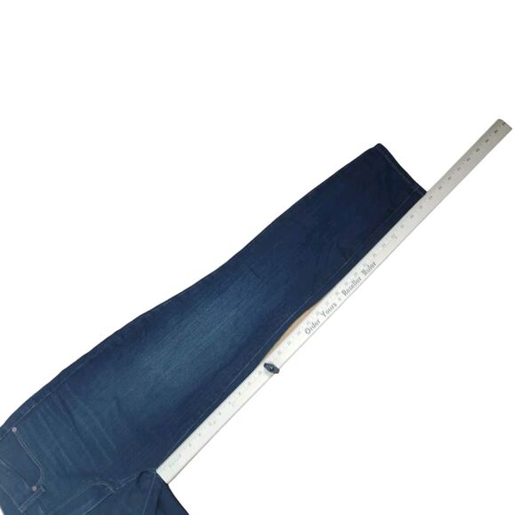 NEW Paige Verdugo Ankle Jean Sz 31 Blue Dark Wash Stretch Transcend Skinny Denim - Picture 14 of 14